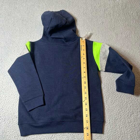 NFL Team Apparel Hoodie Kids M 5/6 Blue Seattle Seahawks Kangaroo Pockets Hoodie - Picture 5 of 12